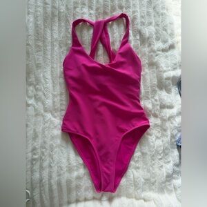 Vibrant Pink One-Piece Swimsuit